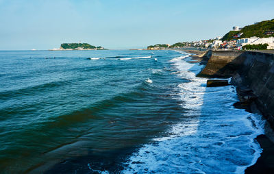 Scenic view of sea against sky