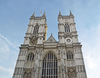 Low angle view of historical building against sky