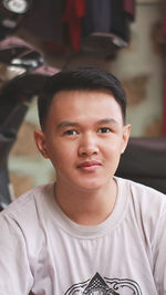 Close-up portrait of young man