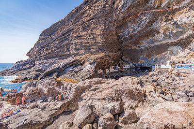 View of poris de candelaria la palma, canary islands, spain