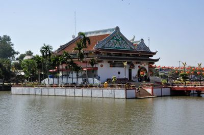 View of built structure against clear sky