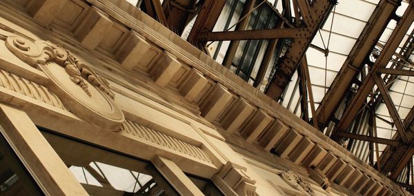 Low angle view of clock tower