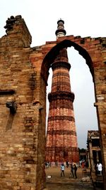 Low angle view of historical building
