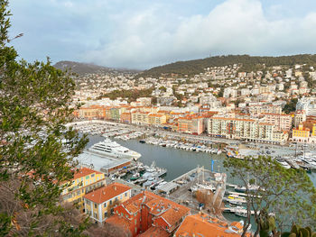 European port overlook - nice, france 