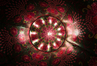 Close-up of illuminated light