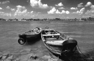 Boats in river