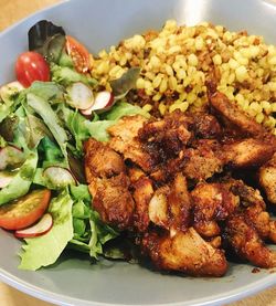 Close-up of food in plate