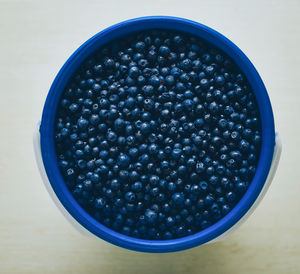 Close-up view of blue food