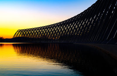 Athens, greece - february 17, 2020. panoramic view over the olympic stadium complex athens at sunset