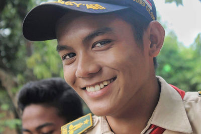 Portrait of smiling young man