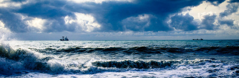 Scenic view of sea against sky