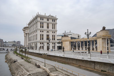 Buildings against sky in city