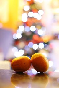 Close-up of fruits on table