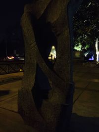 Close-up of man with shadow on hand