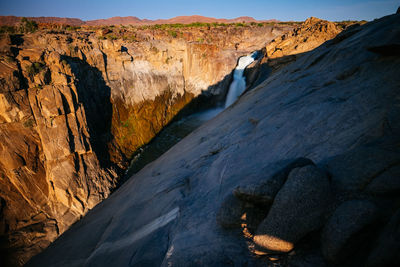 View of rock formations