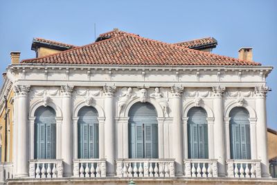 Low angle view of building against sky