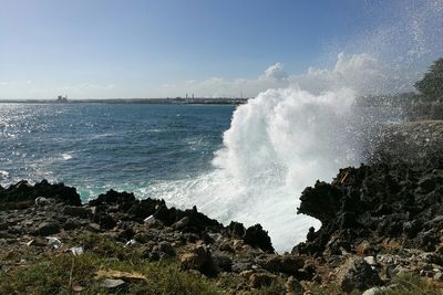 Scenic view of sea against sky