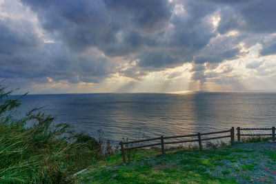 Scenic view of sea against sky