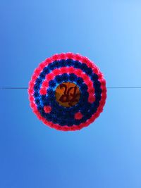 Low angle view of colorful balloons