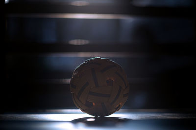 Close-up of ball on table