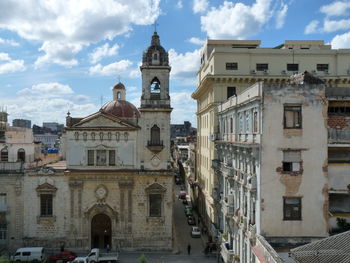 View of cathedral against cloudy sky