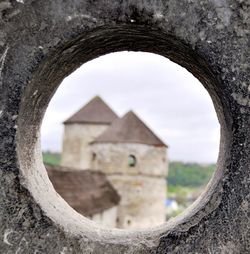 Low angle view of old built structure