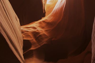 Close-up of woman standing on rock