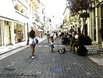 Full length of woman walking in city