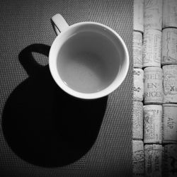 Coffee cup on table