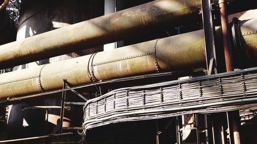 Low angle view of pipes