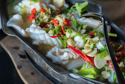 Close-up of salad in plate