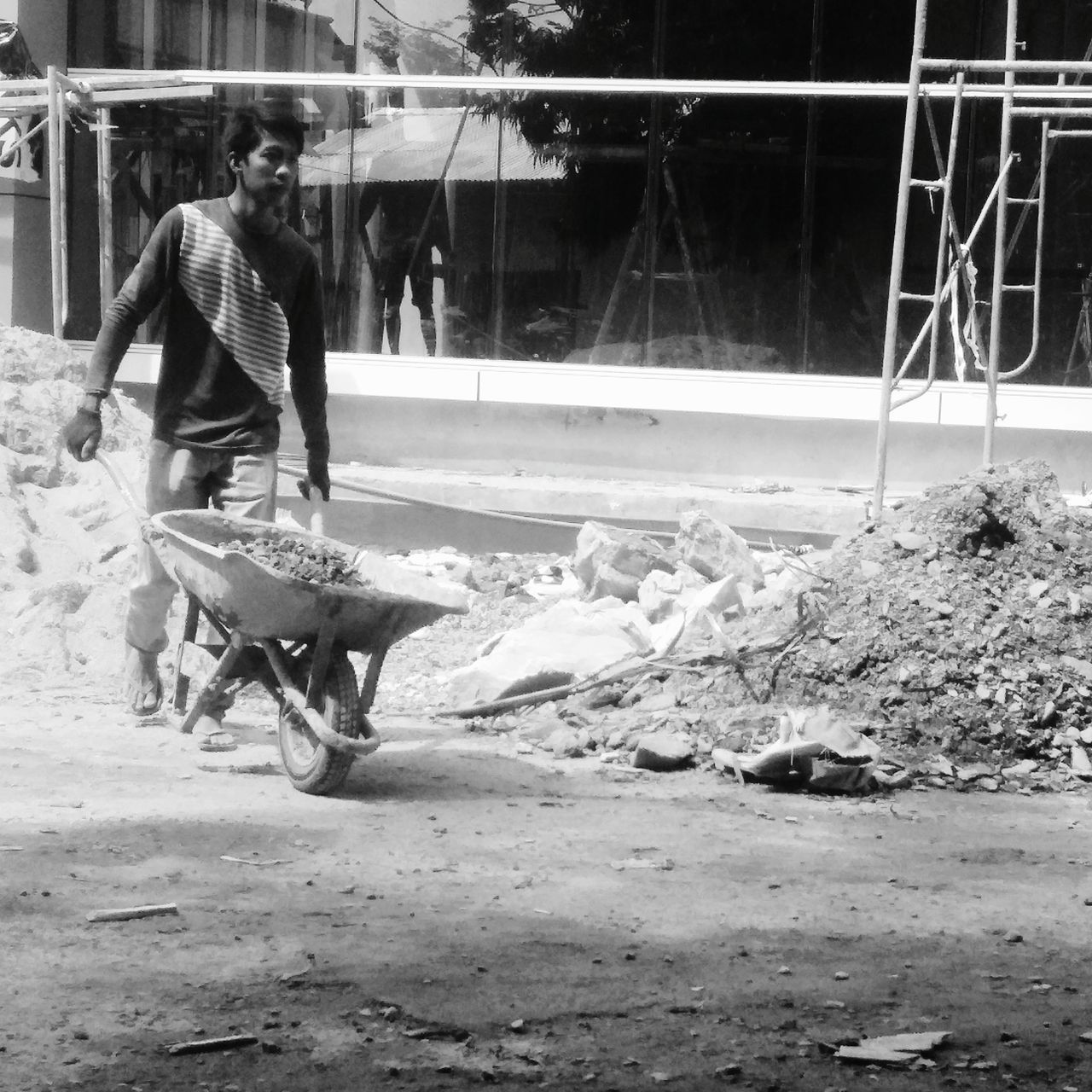 MAN WORKING AT FISH