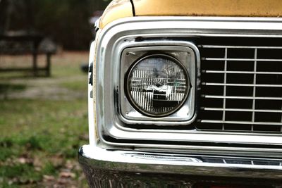 Close-up of vintage car