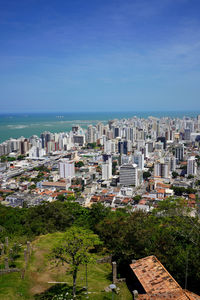 Vertical view of vitoria metropolitan region, espirito santo, brazil