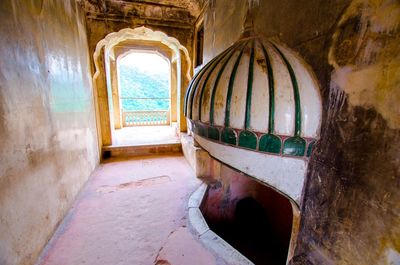 Corridor of historic building