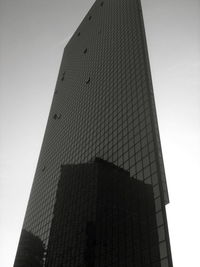 Low angle view of modern buildings against sky