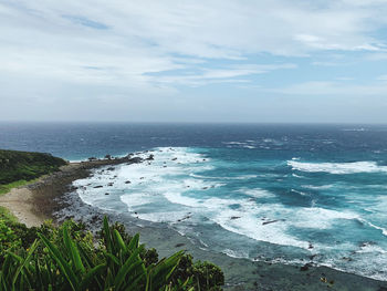 Scenic view of sea against sky