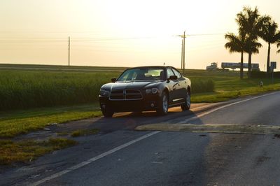 Car on road