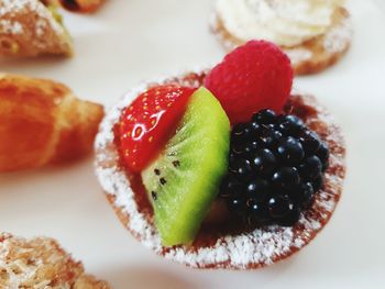 Close-up of dessert in plate