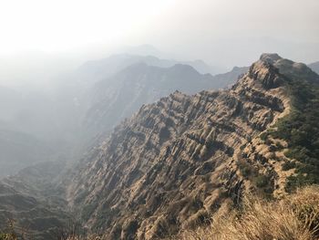 View of mountain range