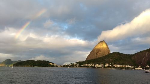 Panoramic view of sea against sky