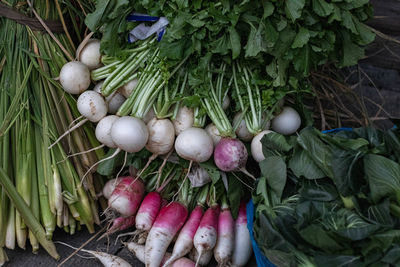 Chinese vegetable market vegetables a lot