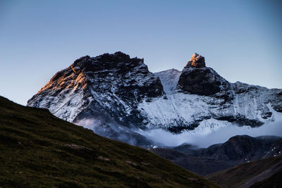 Scenic view of mountain range