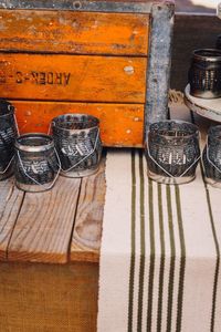 Close-up of food on table