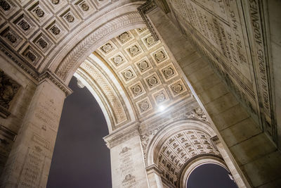 Low angle view of historical building