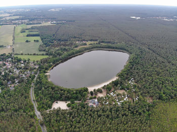 High angle view of landscape