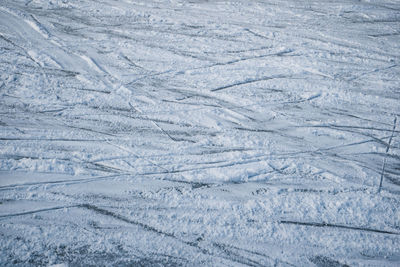 Full frame shot of snow covered  ice