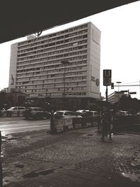 City street with buildings in background