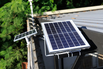 Close-up of solar panel