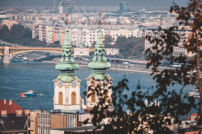 View of buildings at waterfront